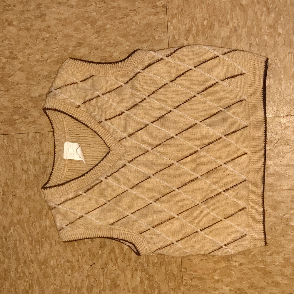 Argyle Knit Sweater Vest
